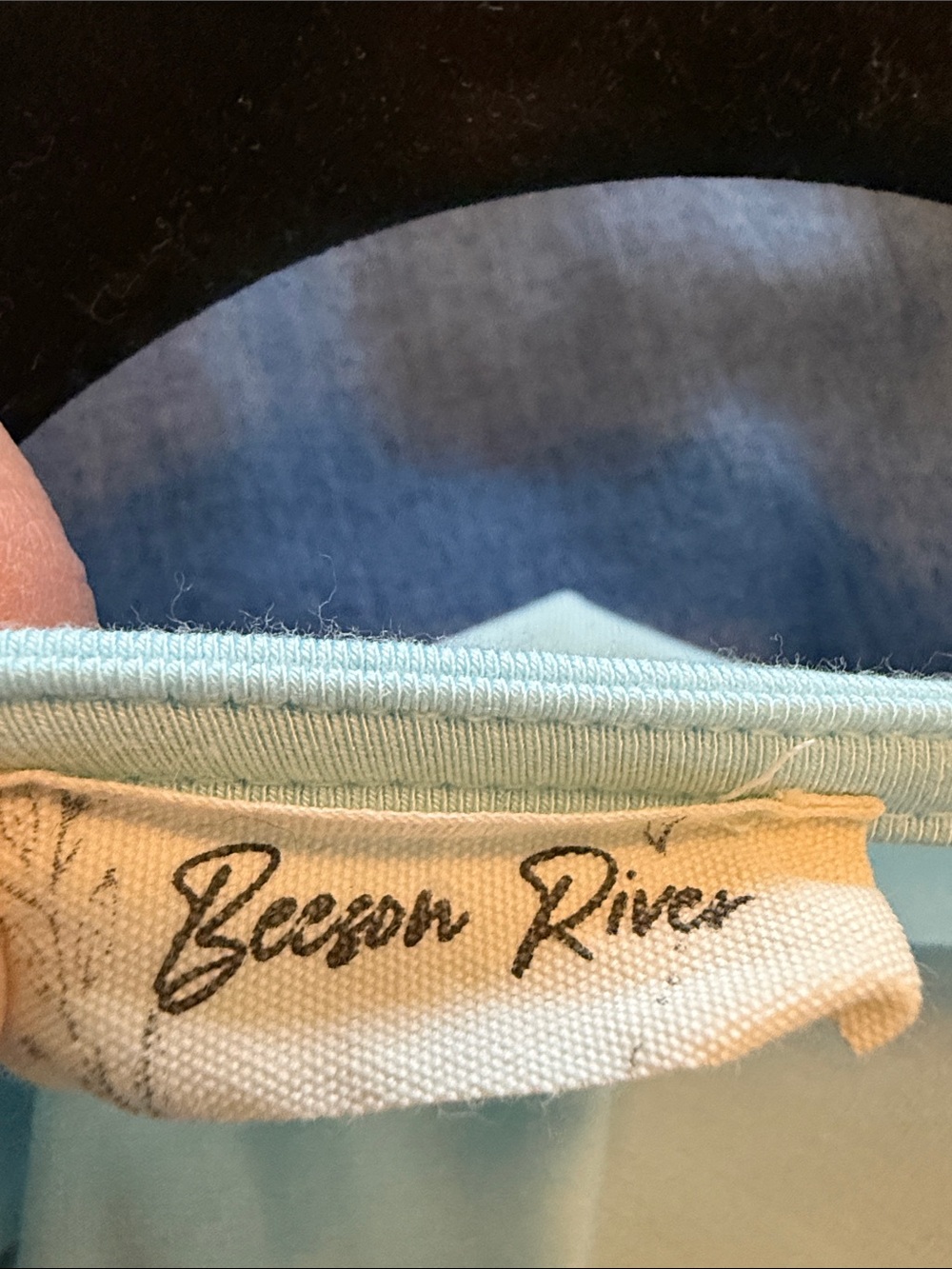 Beeson River Soft Aqua Babydoll Top - Picture 2 of 8